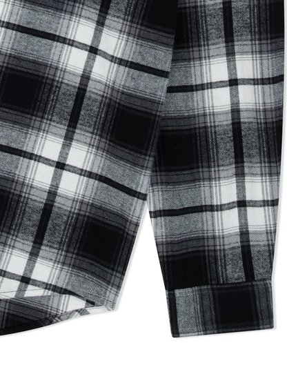Flannel check shirt / black【LE SSERAFIM kazuha】