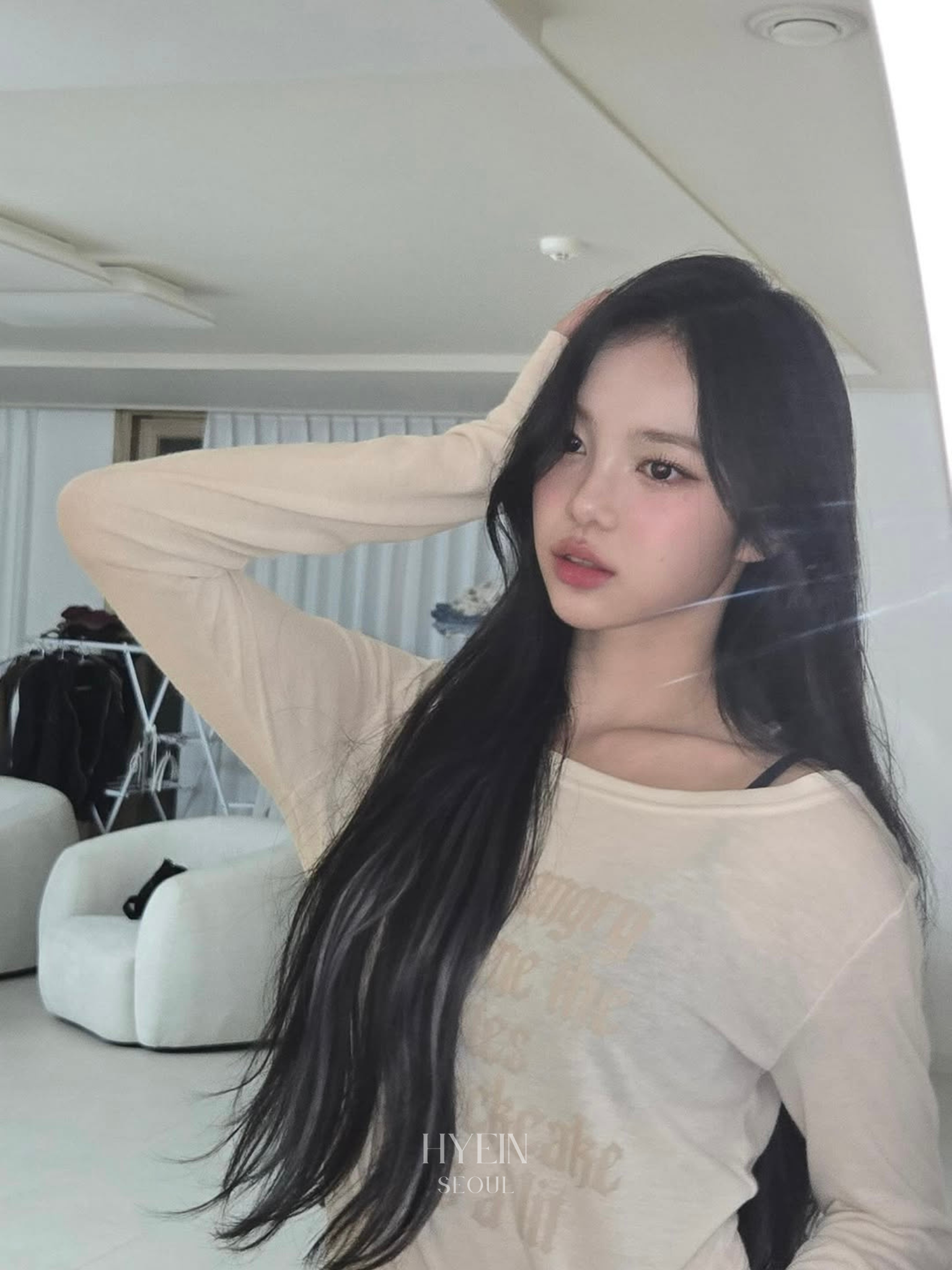 Funk mesh top / cream – hyein
