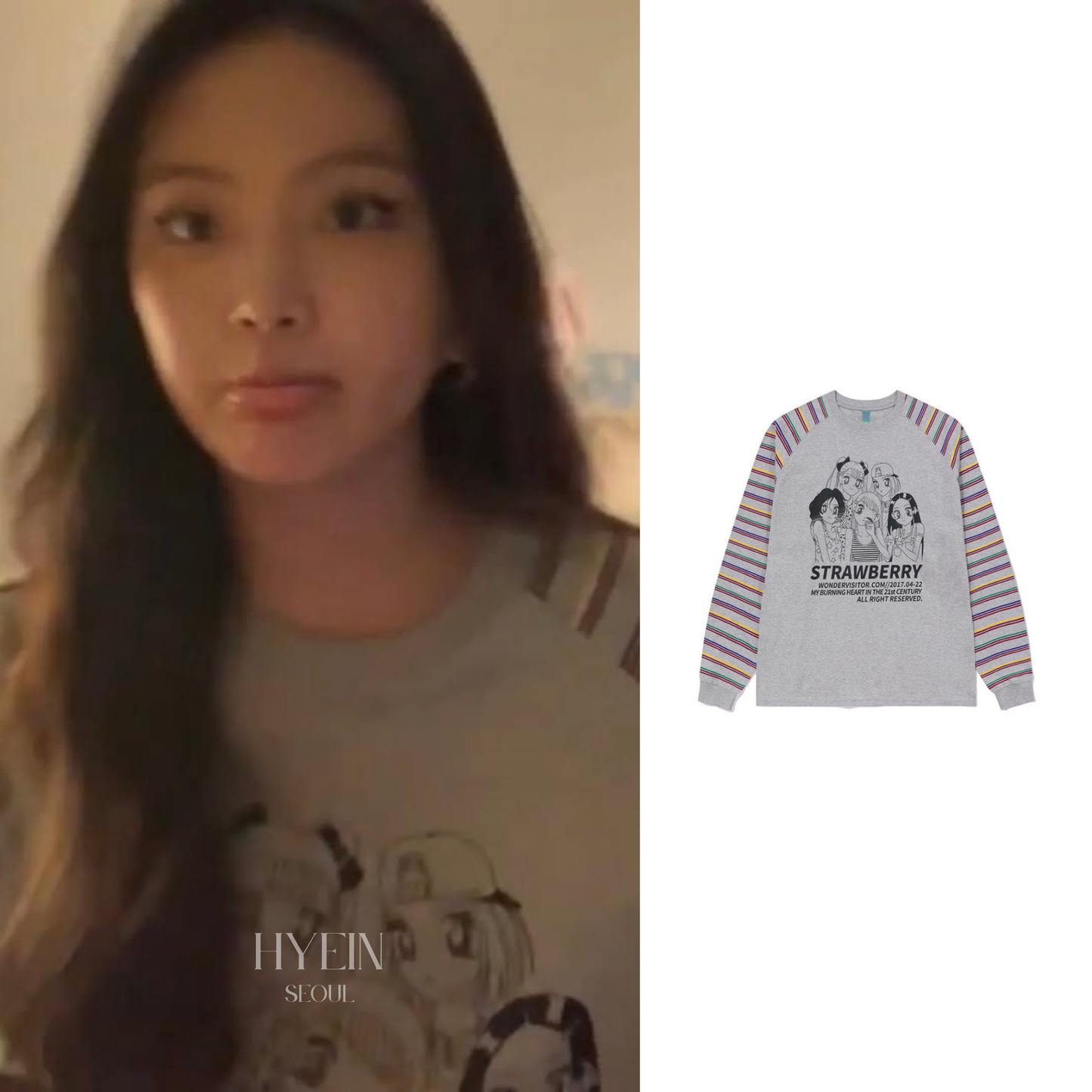 【NJZ ヘイン着用】Girls-pen raglan ls-t / melange grey