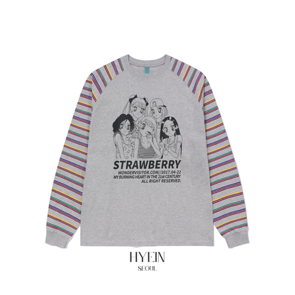 【NJZ ヘイン着用】Girls-pen raglan ls-t / melange grey
