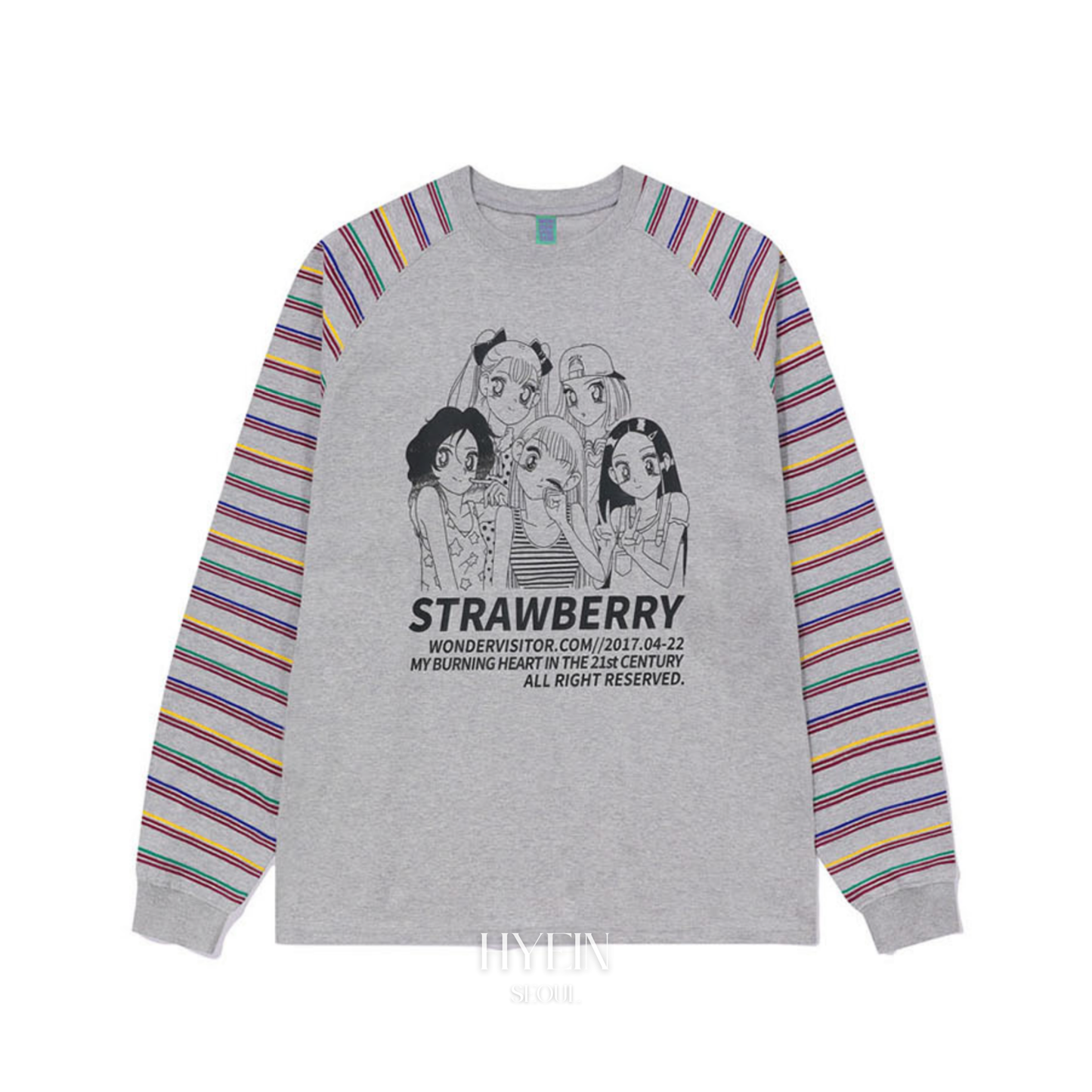 【NJZ ヘイン着用】Girls-pen raglan ls-t / melange grey