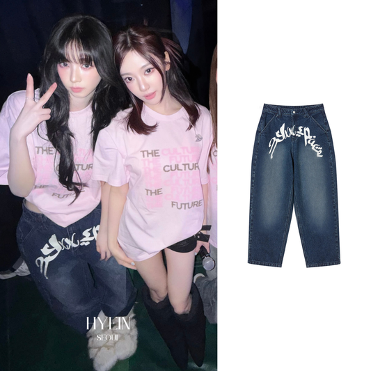 Graffity denim pants indigo【aespa カリナ着用】