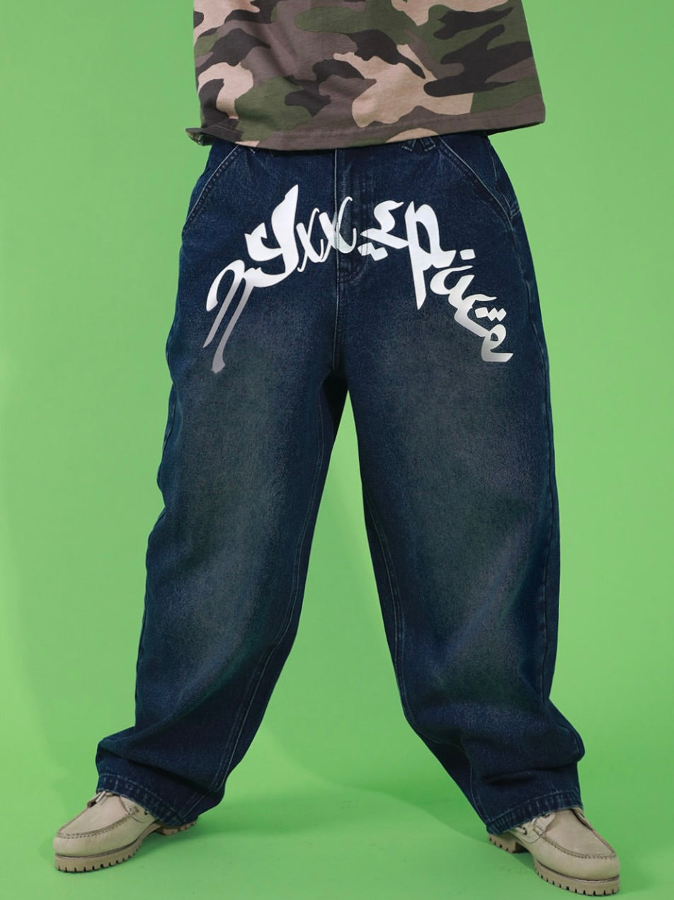 Graffity denim pants indigo【aespa カリナ着用】