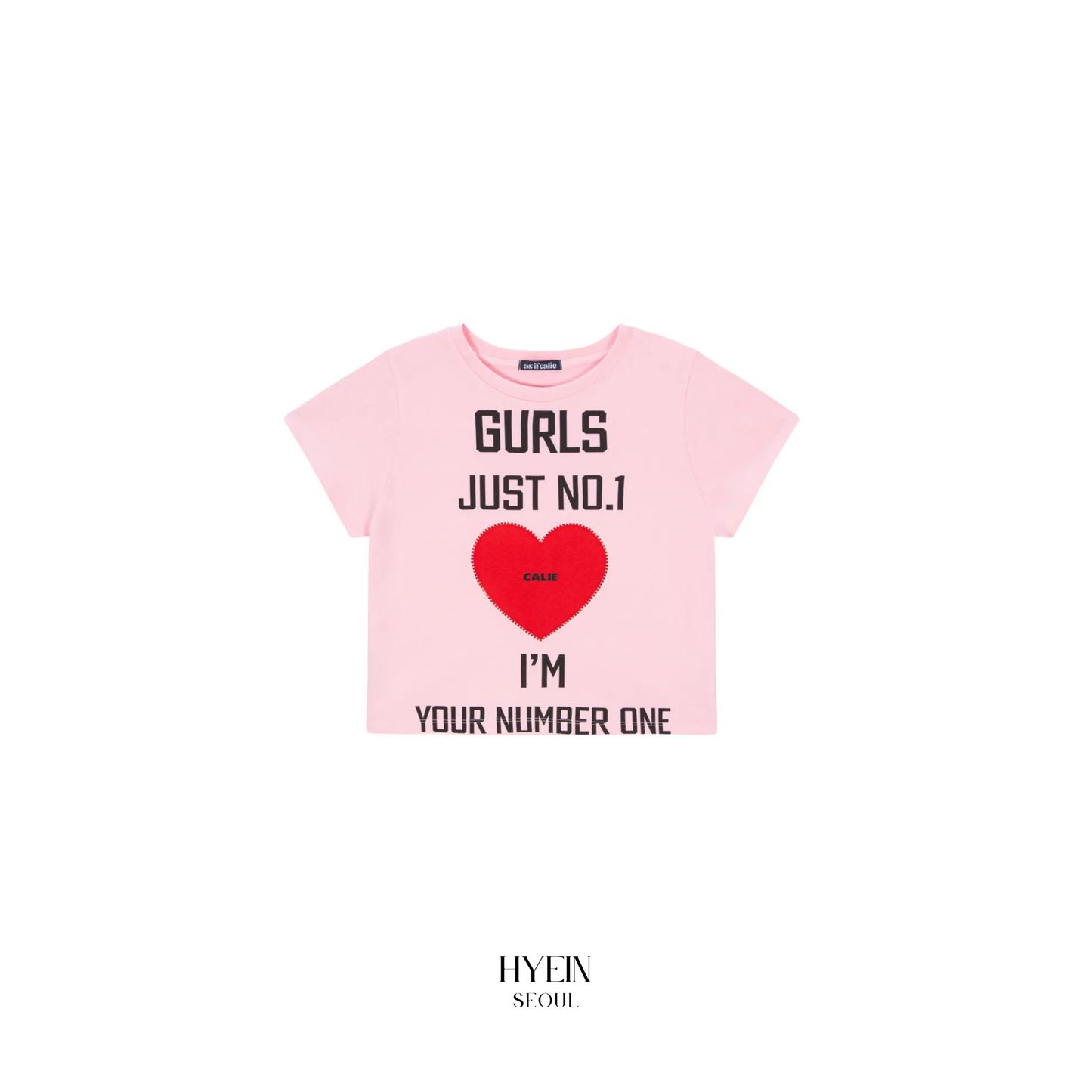 Gurls just t-shirt pink【aespa カリナ着用】