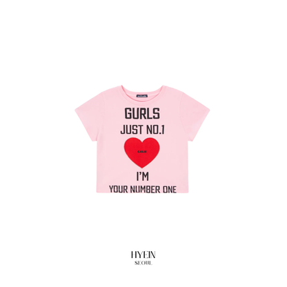 Gurls just t-shirt pink【aespa カリナ着用】