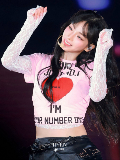 Gurls just t-shirt pink【aespa カリナ着用】