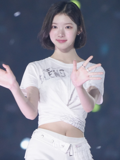 Jade lace tee / white【Hearts2Hearts(H2H) ジウ着用】