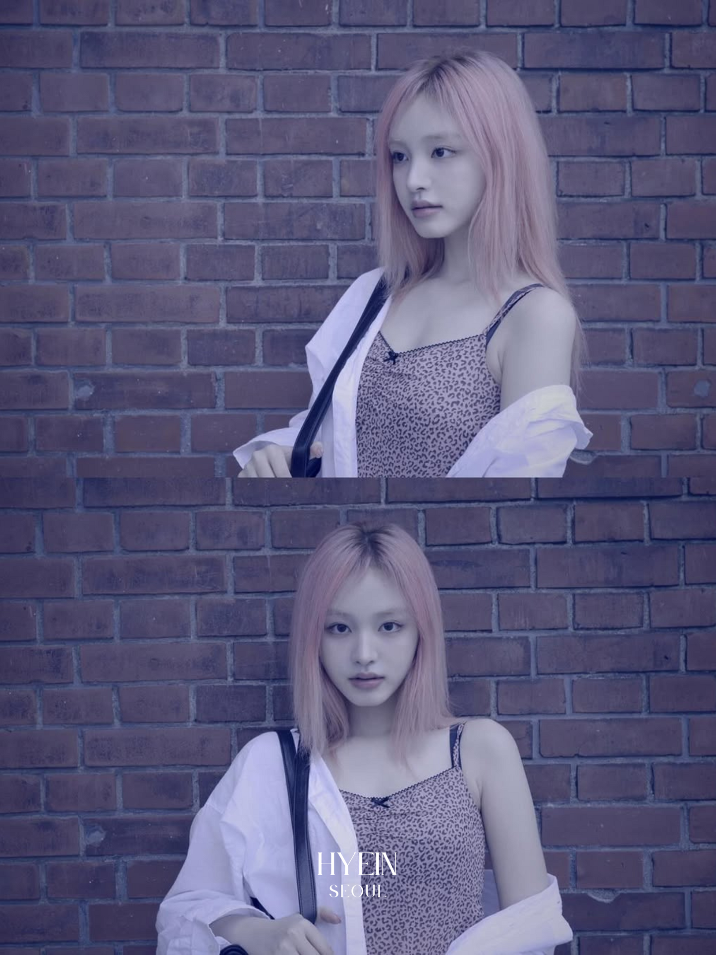 【IVEリズ着用】 Leopard shirring lace sleeveless / pink
