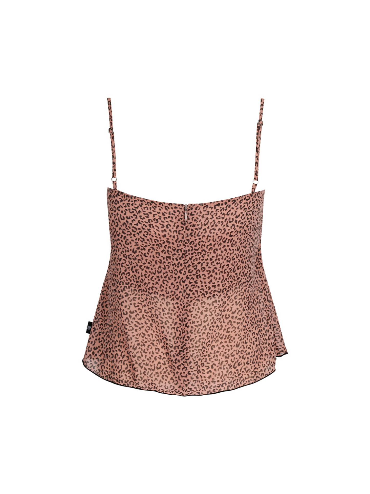 【IVEリズ着用】 Leopard shirring lace sleeveless / pink