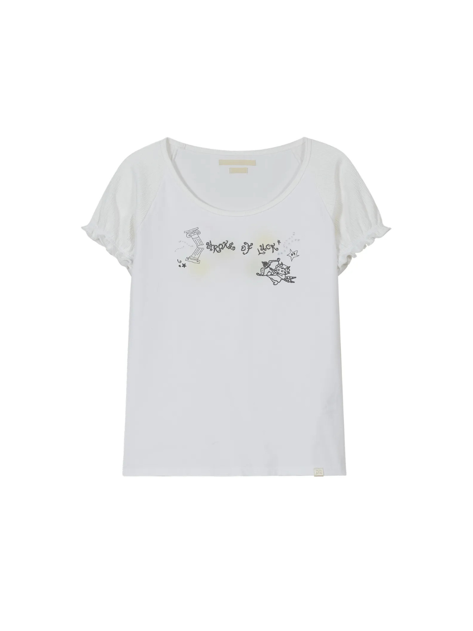 typeservice☆ILLITモカ着用Lucky Puff Sleeve Top White ILLIT モカ着用】Lucky puff sleeve top – hyein
