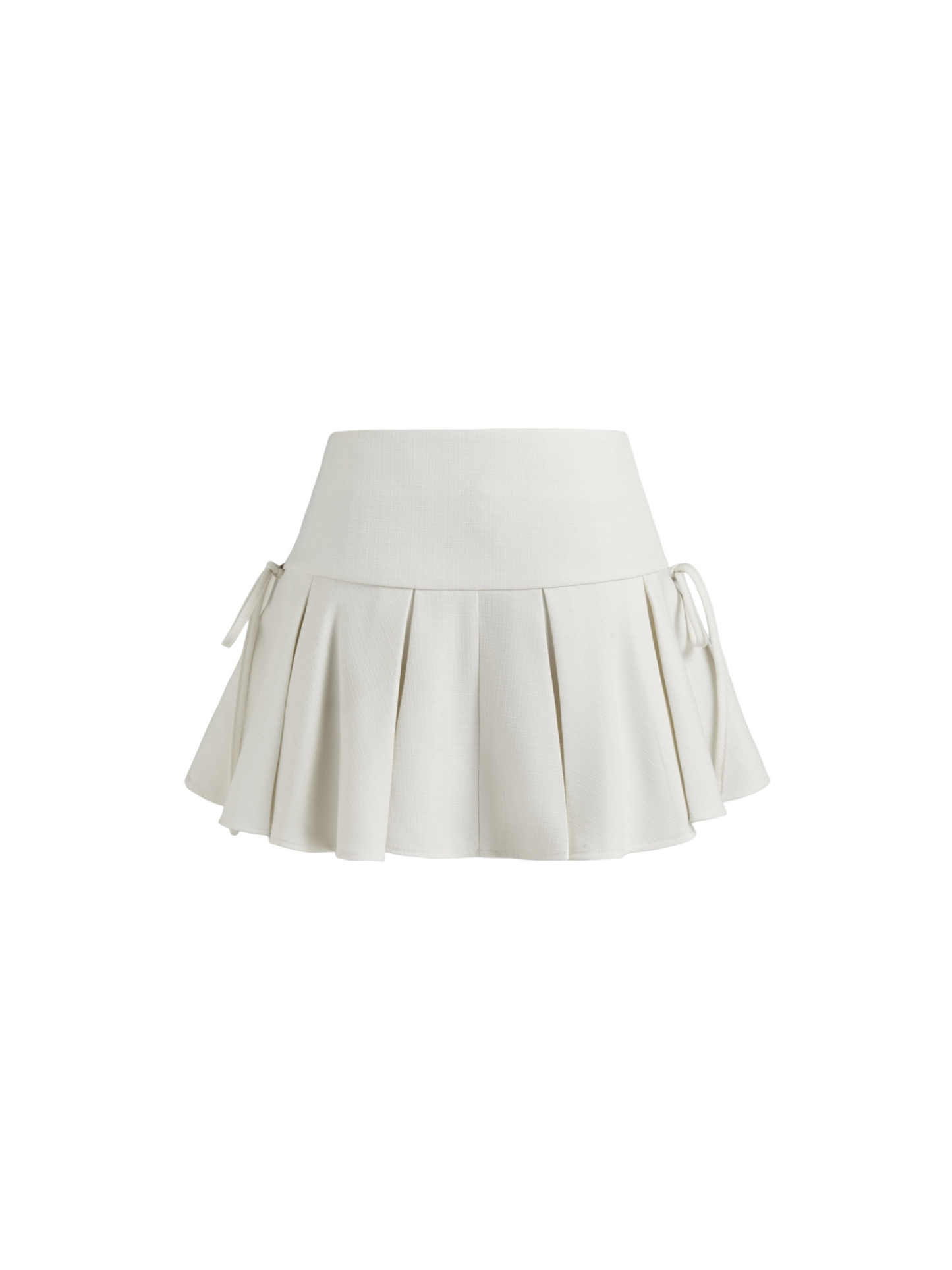【IVE イソ着用】Mid rise pleated bowknot mini skirt