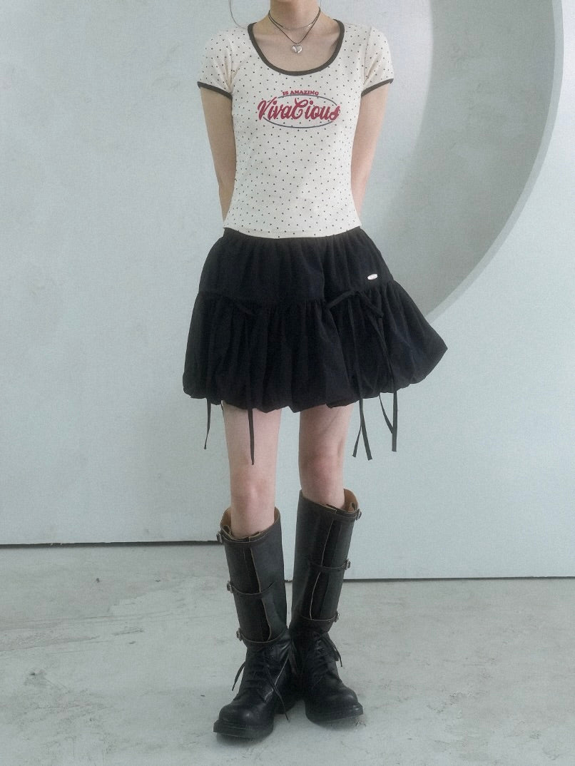 【ITZY ユナ着用】Mini heart tee