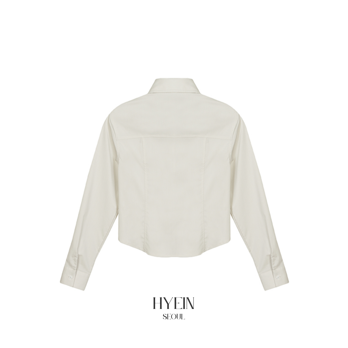 Minimal pintuck wrinkle free shirt / beige