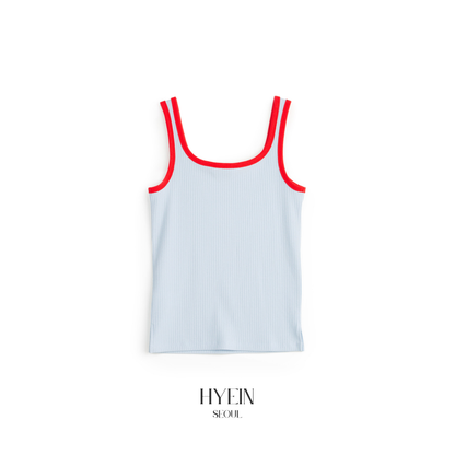 Mused sea shell emb tank top