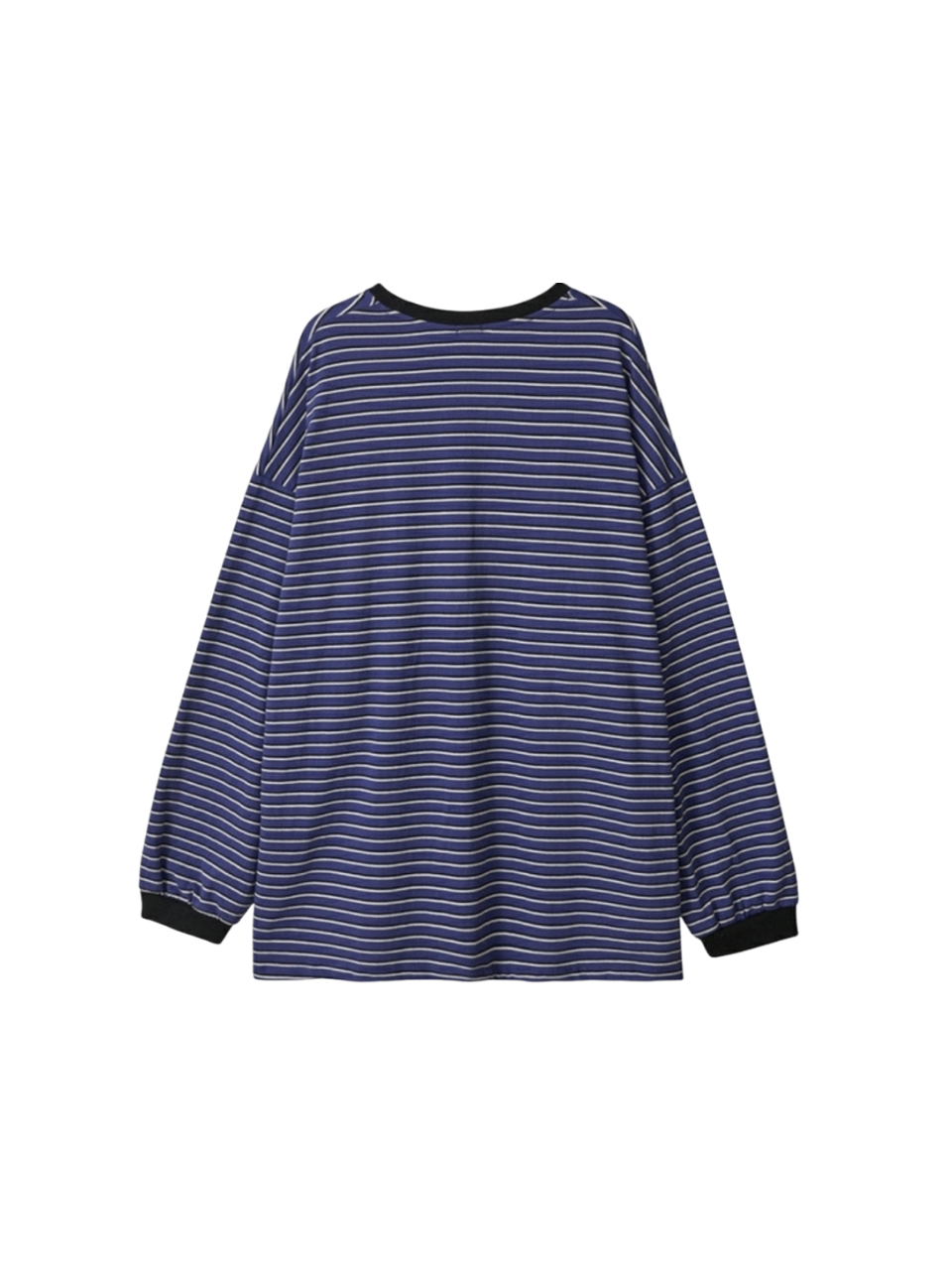 Pocket stripe supersize long sleeve t-shirt