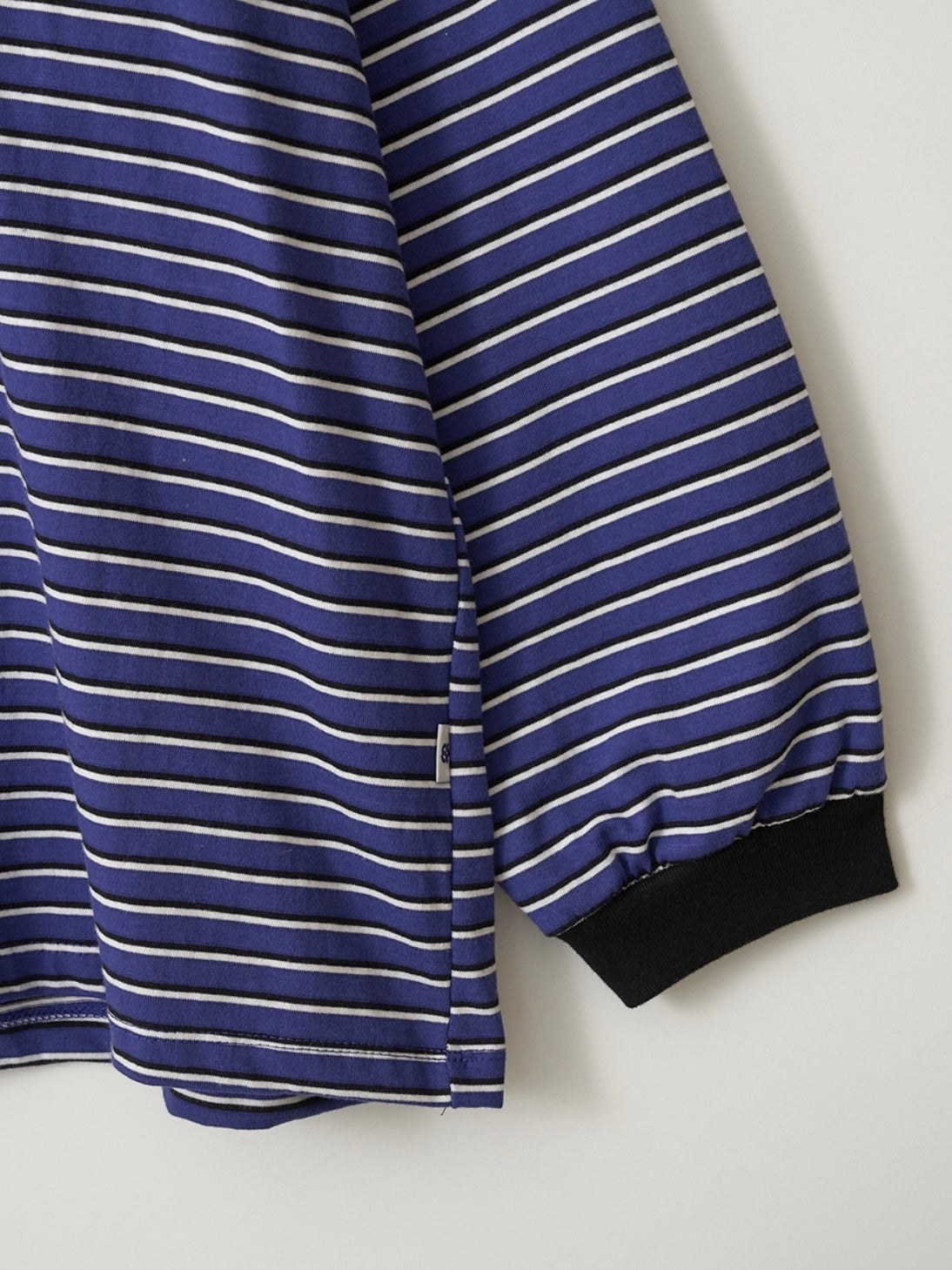 Pocket stripe supersize long sleeve t-shirt