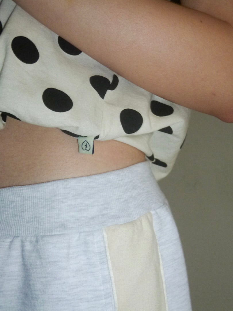 Polka top / ivory