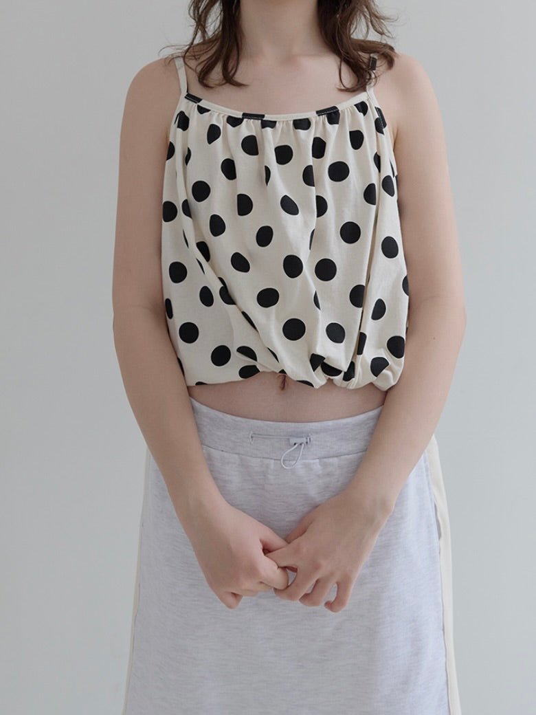 Polka top / ivory