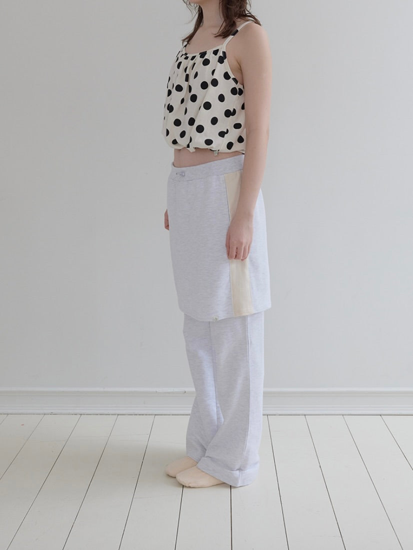 Polka top / ivory