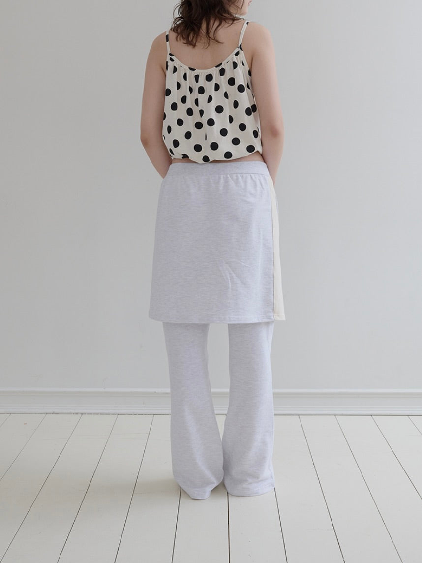 Polka top / ivory