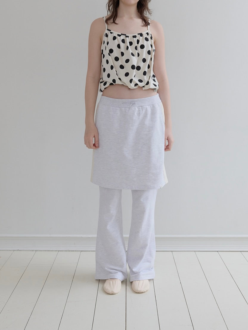 Polka top / ivory