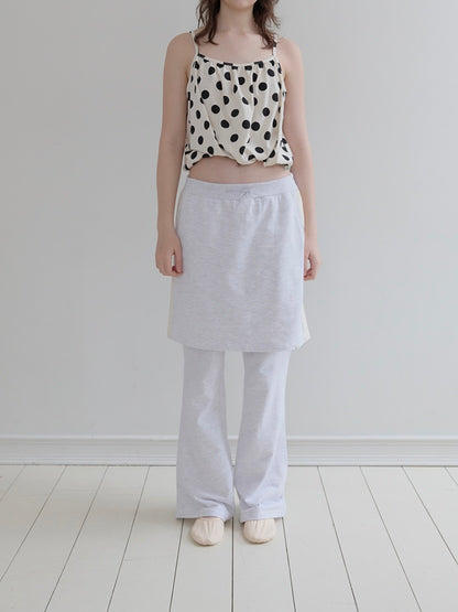 Polka top / ivory