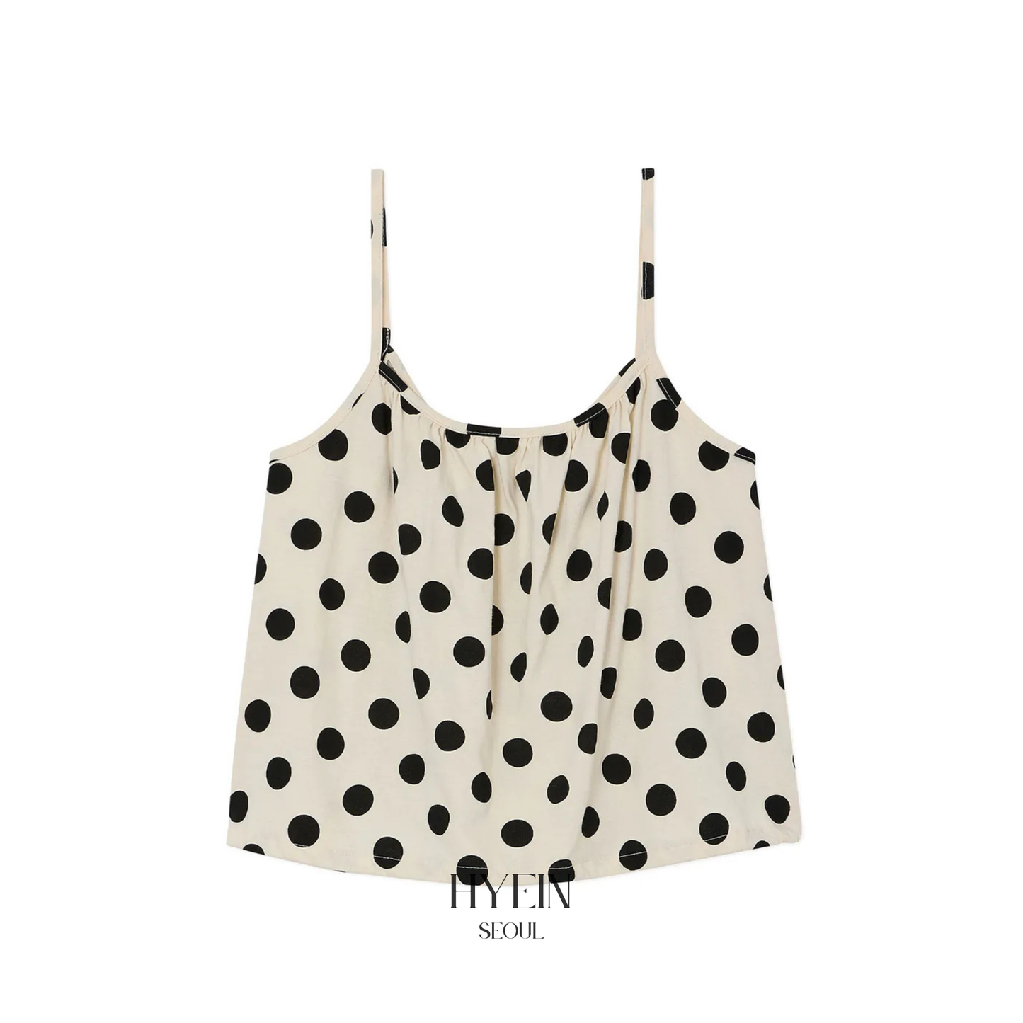 Polka top / ivory