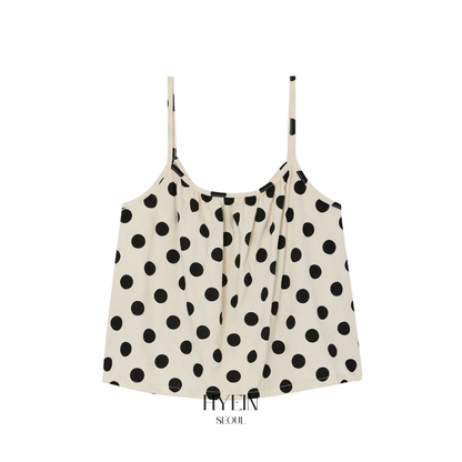 Polka top / ivory