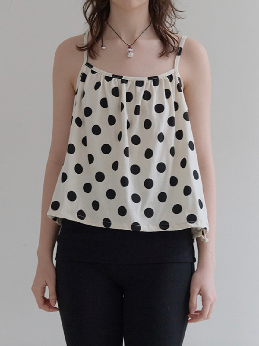 Polka top / ivory