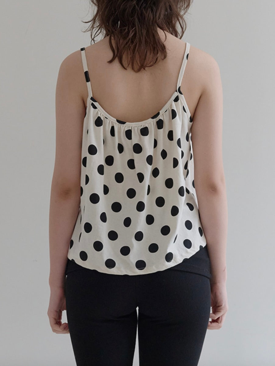 Polka top / ivory