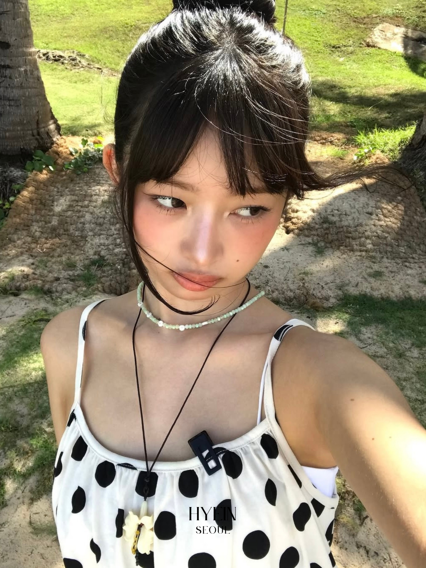 Polka top / ivory