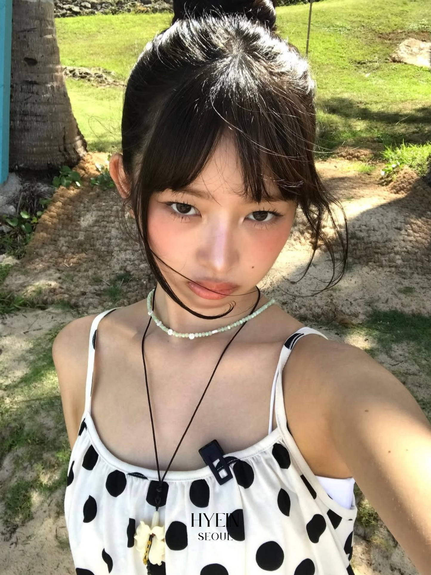 Polka top / ivory