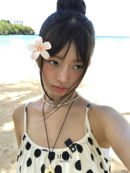 Polka top / ivory
