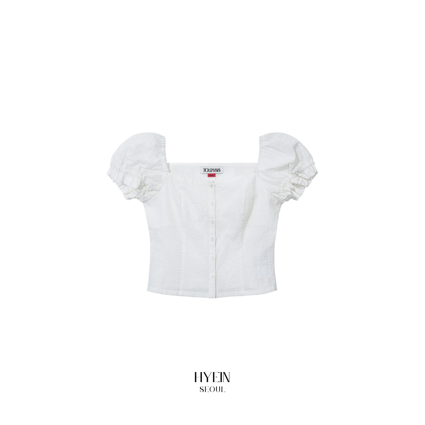 Puff sleeve blouse / white【Hearts2Hearts(H2H) イアン着用】