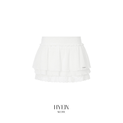 Ray tutu skirt pants / white【Hearts2Hearts(H2H) ian】