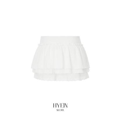 Ray tutu skirt pants / white【Hearts2Hearts(H2H) ian】