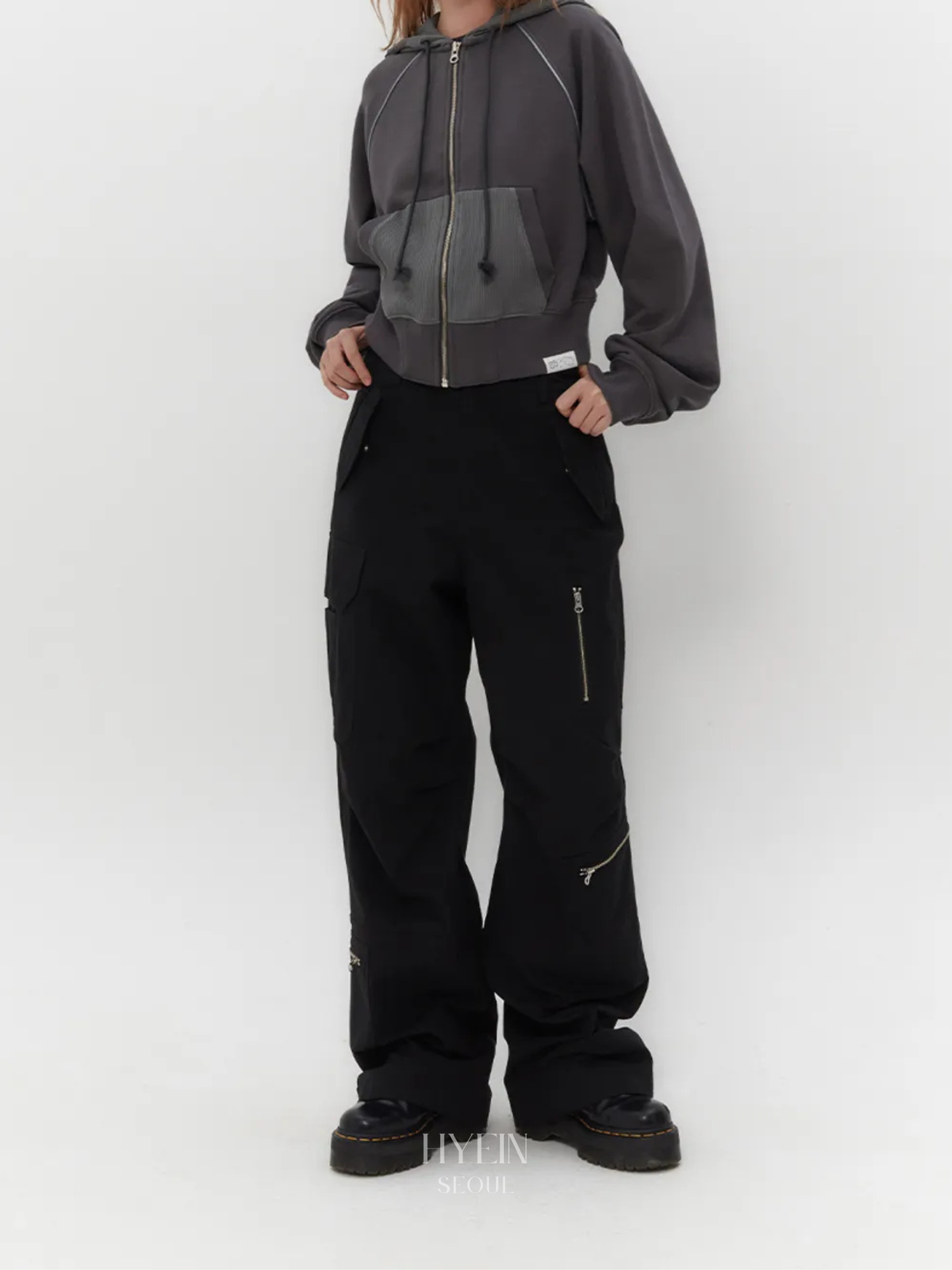 Ripstop cargo pants / black【aespa カリナ着用】