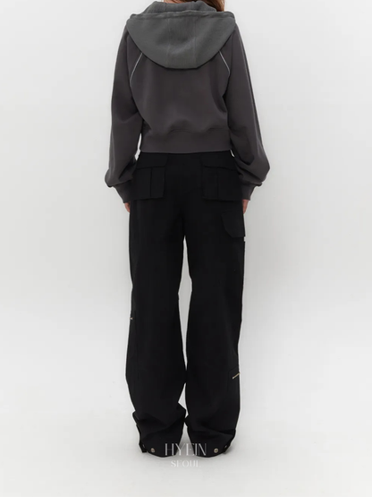 Ripstop cargo pants / black【aespa カリナ着用】