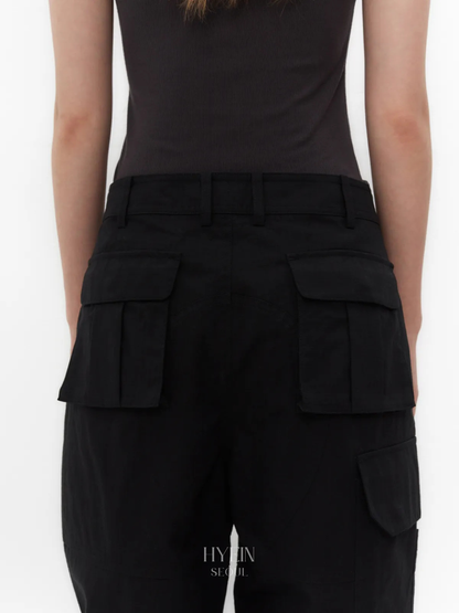 Ripstop cargo pants / black【aespa カリナ着用】