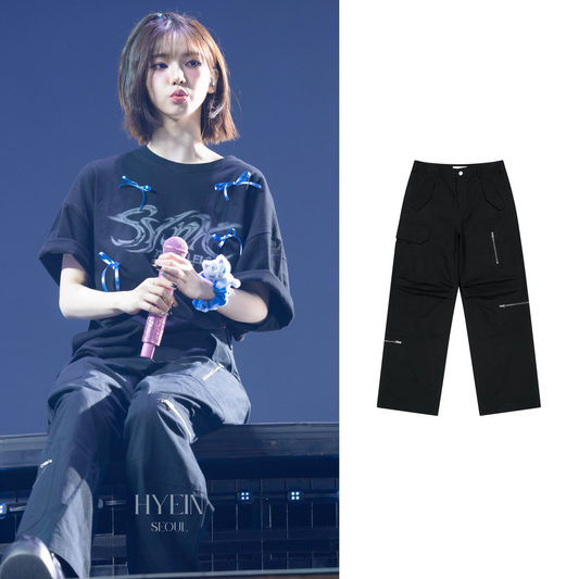 Ripstop cargo pants / black【aespa カリナ着用】