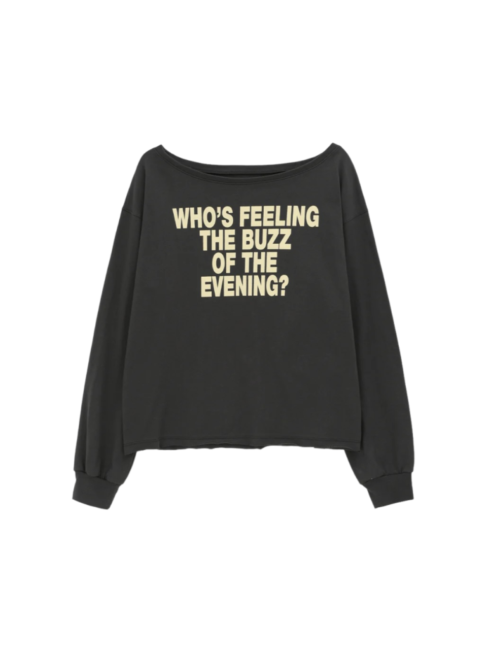 [Worn by Ian from Hearts2Hearts] Ritz boat neck printed long sleeve tee