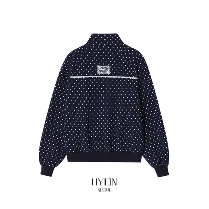 Rose dot track jacket / navy
