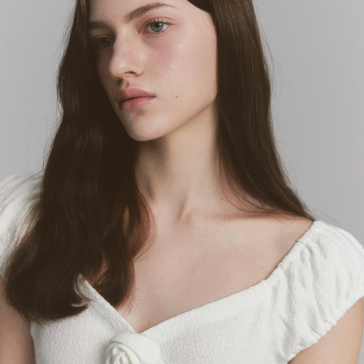 Rose flare dress / ivory