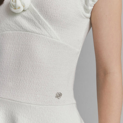 Rose flare dress / ivory