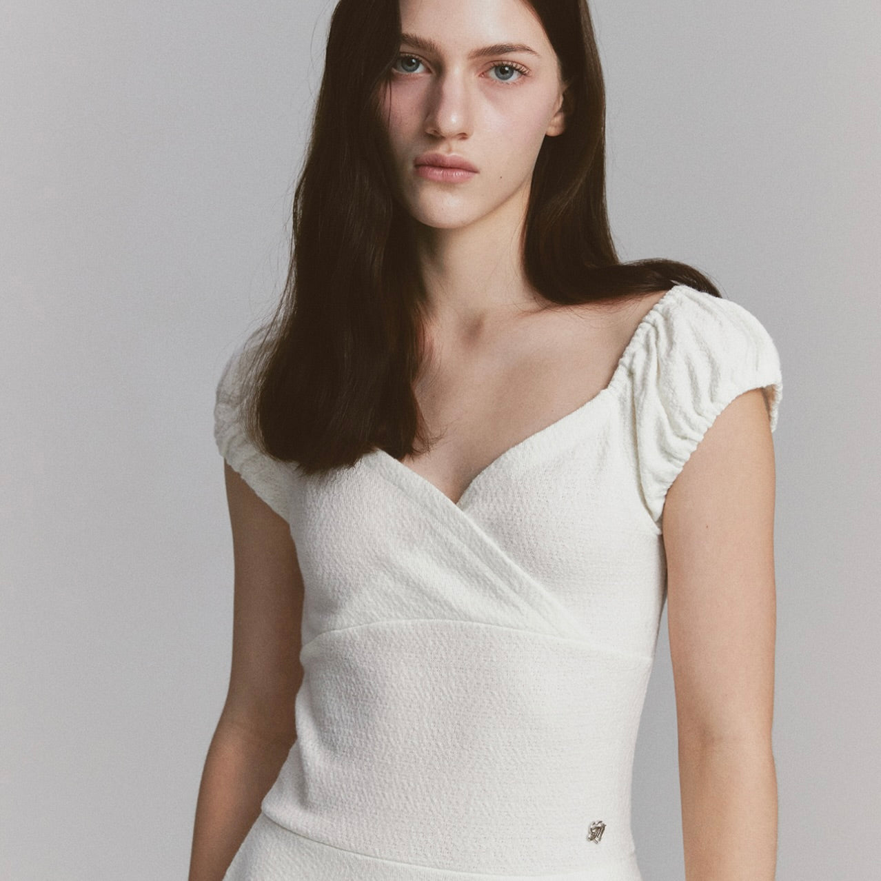 Rose flare dress / ivory