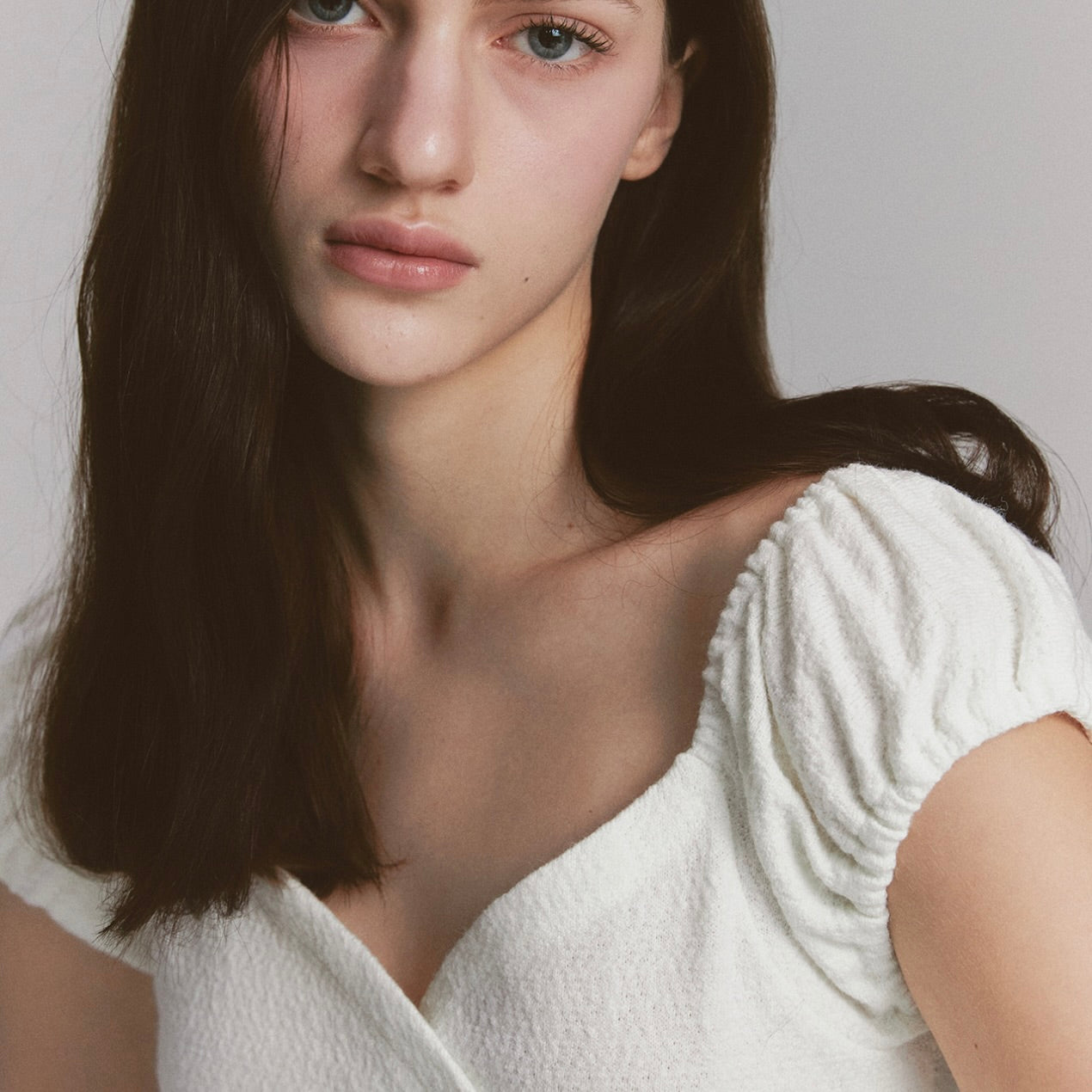 Rose flare dress / ivory