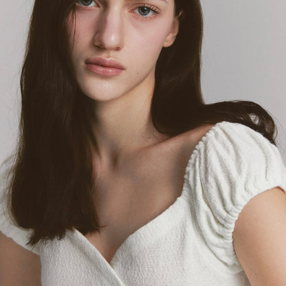 Rose flare dress / ivory