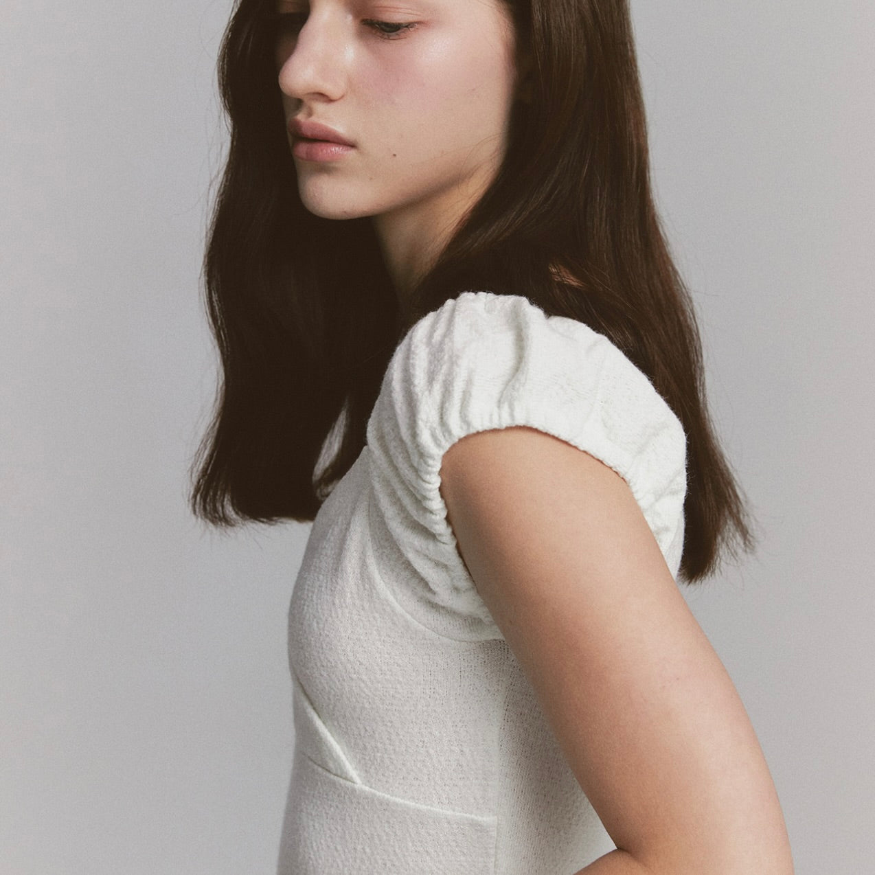 Rose flare dress / ivory