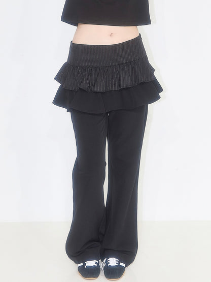 【予約配送】Ruffle color skirt pants