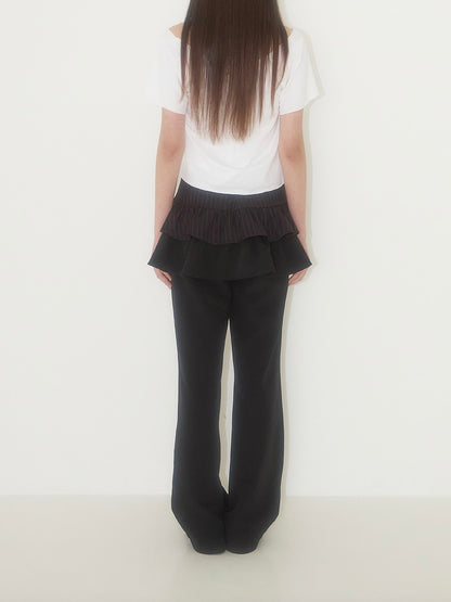 【予約配送】Ruffle color skirt pants